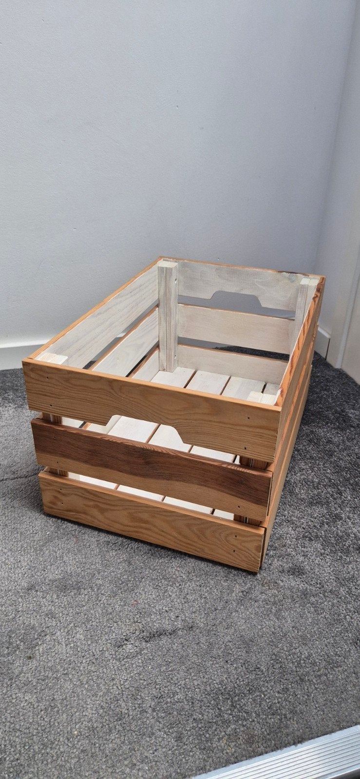 Houten IKEA krat met wit geverfde binnenkant, Ophalen, Gebruikt, Minder dan 35 cm, Minder dan 50 cm