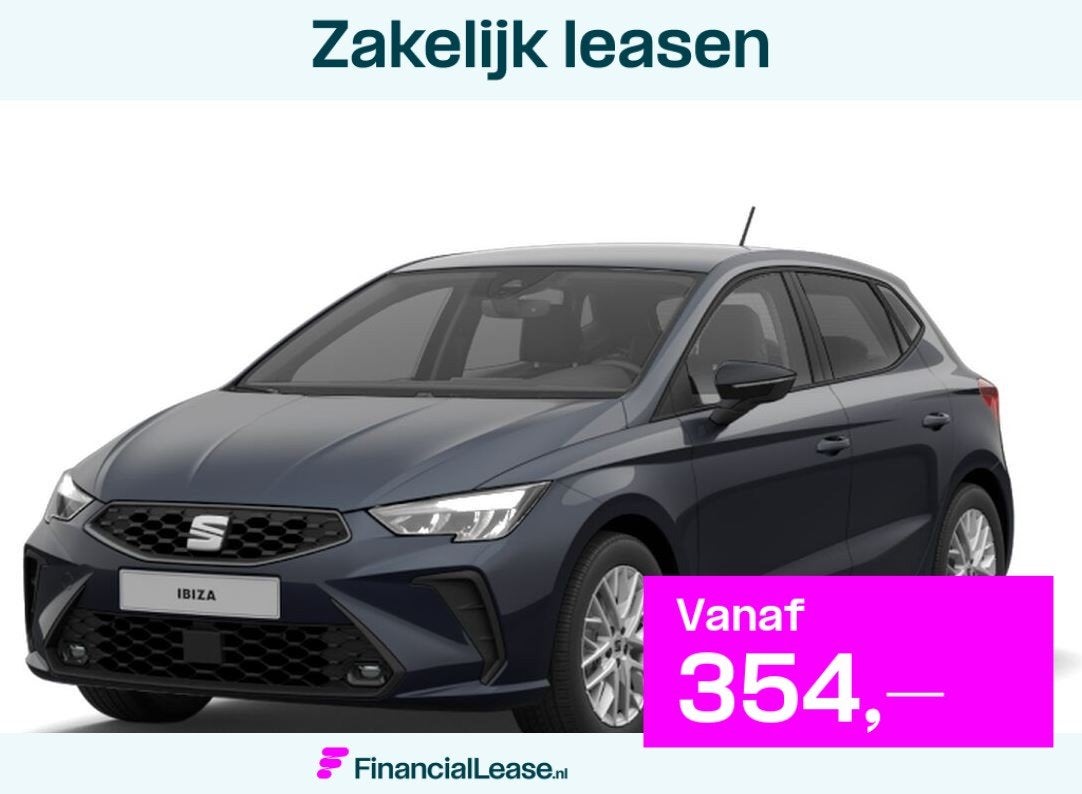 SEAT Ibiza 1.0 EcoTSI Style, Voorwielaandrijving, Stof, Zwart, Ibiza