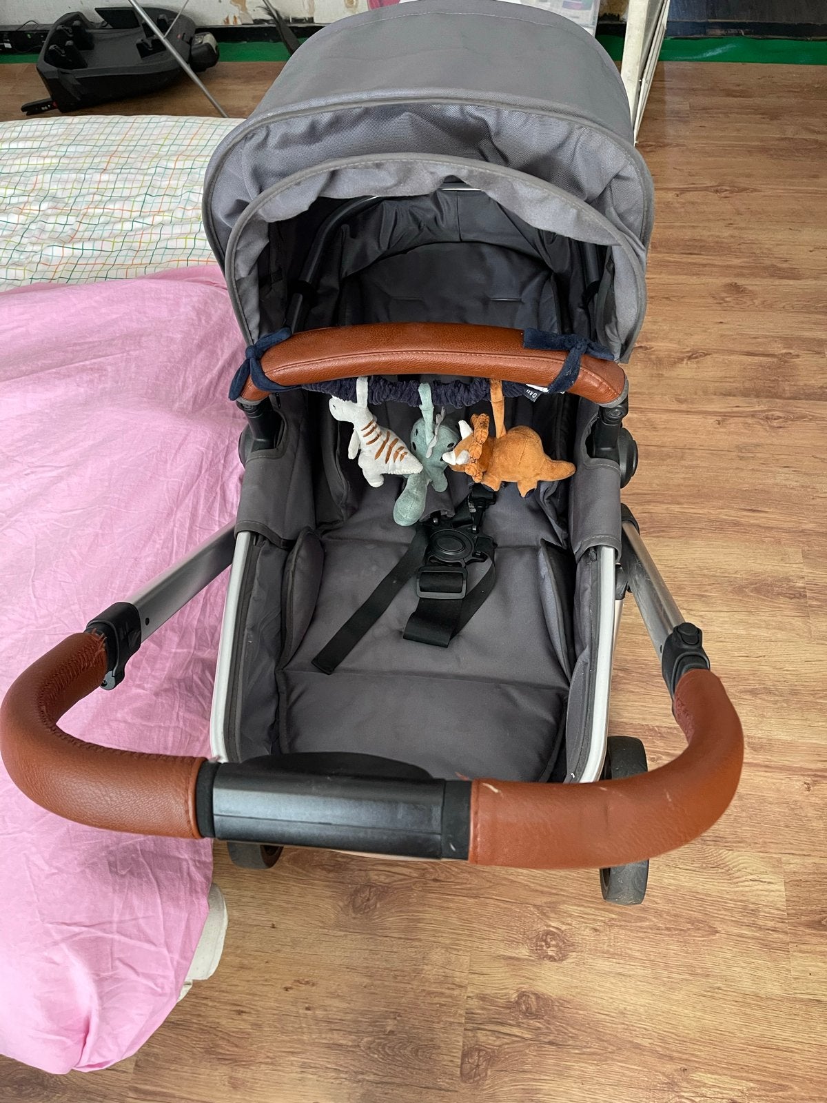 Nette kinderwagen, Gebruikt, Verstelbare duwstang, Ophalen, Kinderwagen