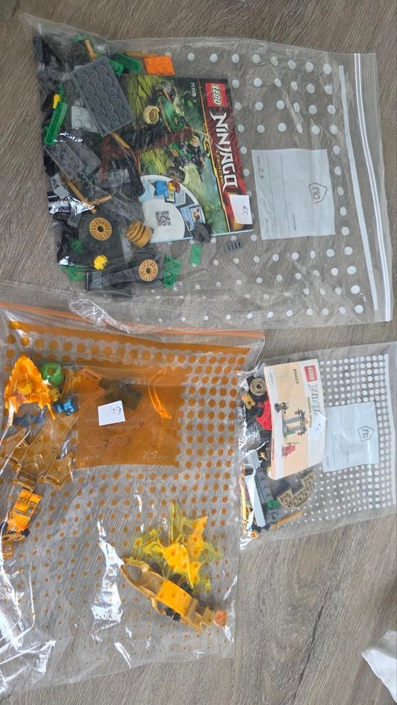 LEGO Ninjago sets 71700, 71803 en 30650 - Gebruikt, Gebruikt, Lego, Ophalen of Verzenden, Meerdere sets
