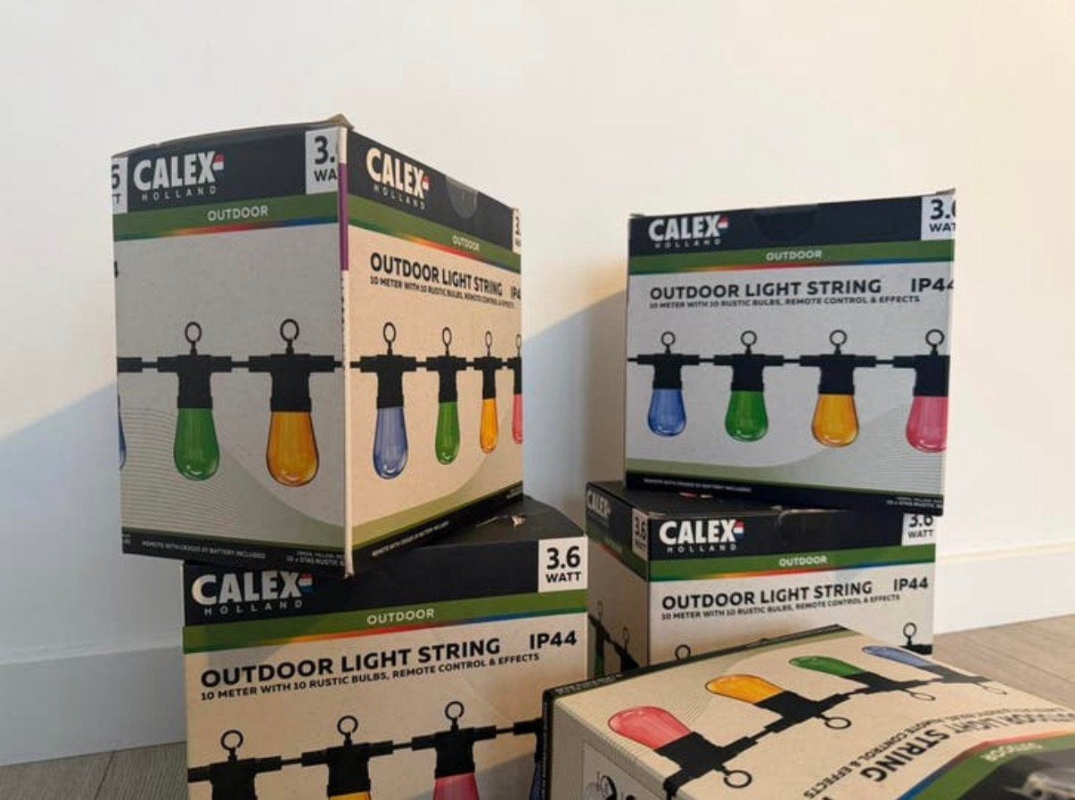 Calex Lichtsnoer Outdoor Led RGB 10m Met Afstandsbediening, Ophalen of Verzenden, Nieuw