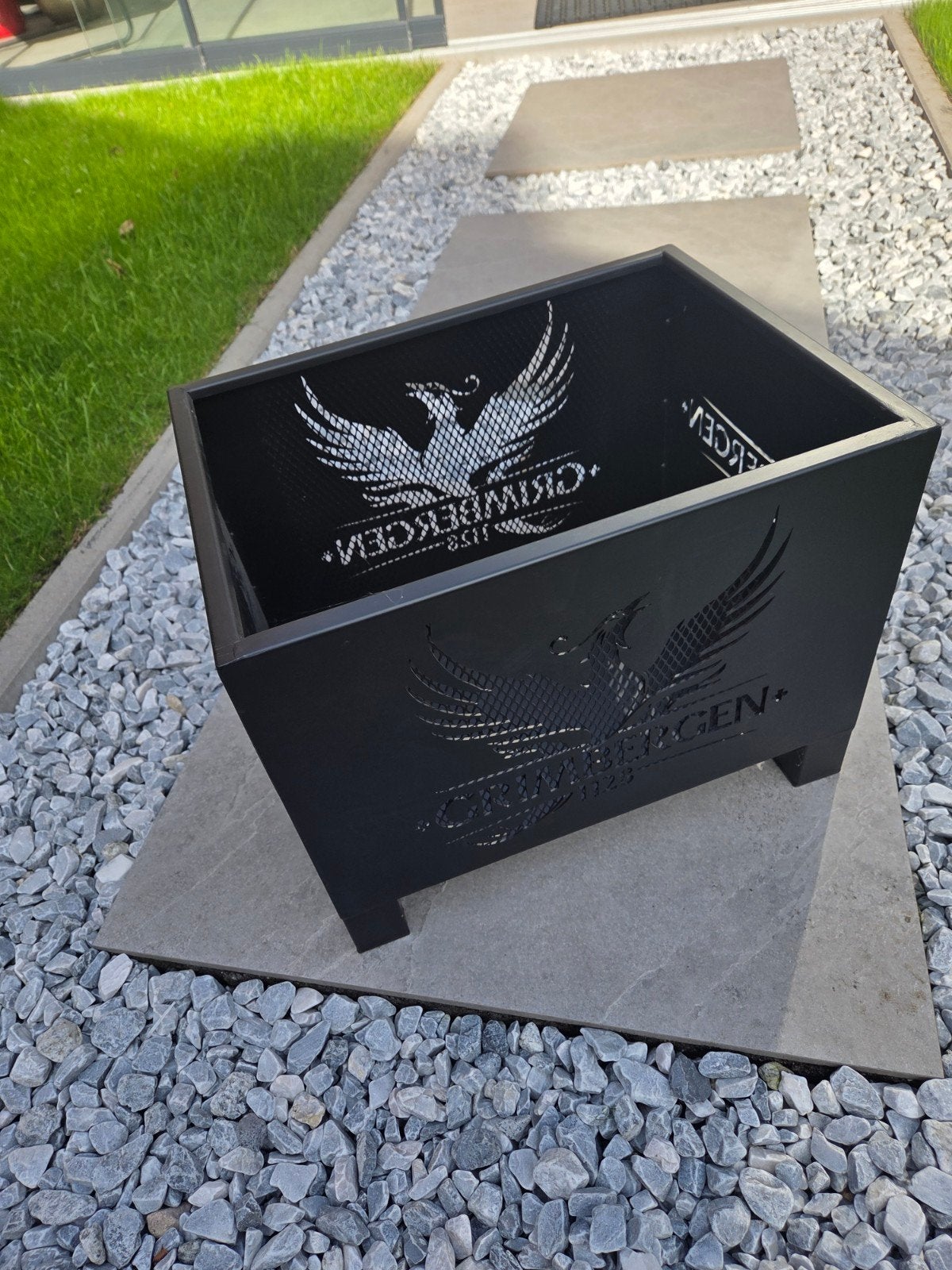 Grimbergen Vuurkorf - Zwart metaal, Ophalen, Nieuw, Vuurkorf