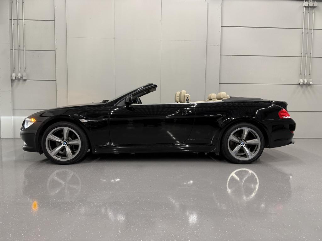 BMW 6 Serie Cabrio 630i High Exe SOFT-CLOSE/SPORT-LEER/MEMOR, Auto's, Automaat, Achterwielaandrijving, Gebruikt, Beige