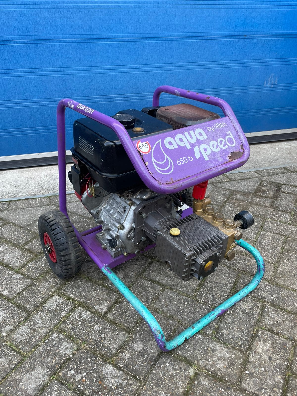 Falch aqua speed mobiele benzine hogedrukreiniger, Tuin en Terras, Hogedrukreinigers, Ophalen of Verzenden, Zo goed als nieuw