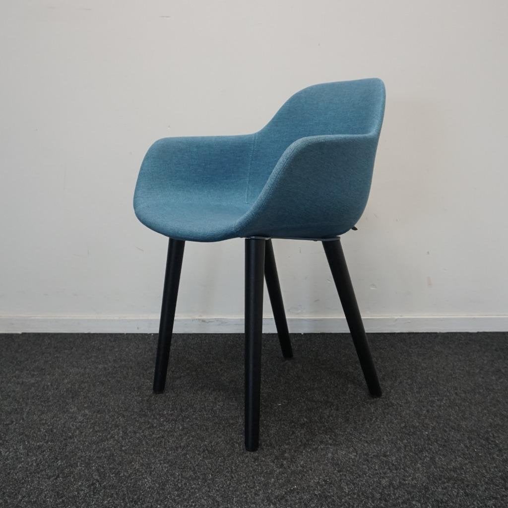 Crassevig Pola Round Vergaderstoelen | Blauw | Design Stoel, Hout, Gebruikt, -, Blauw