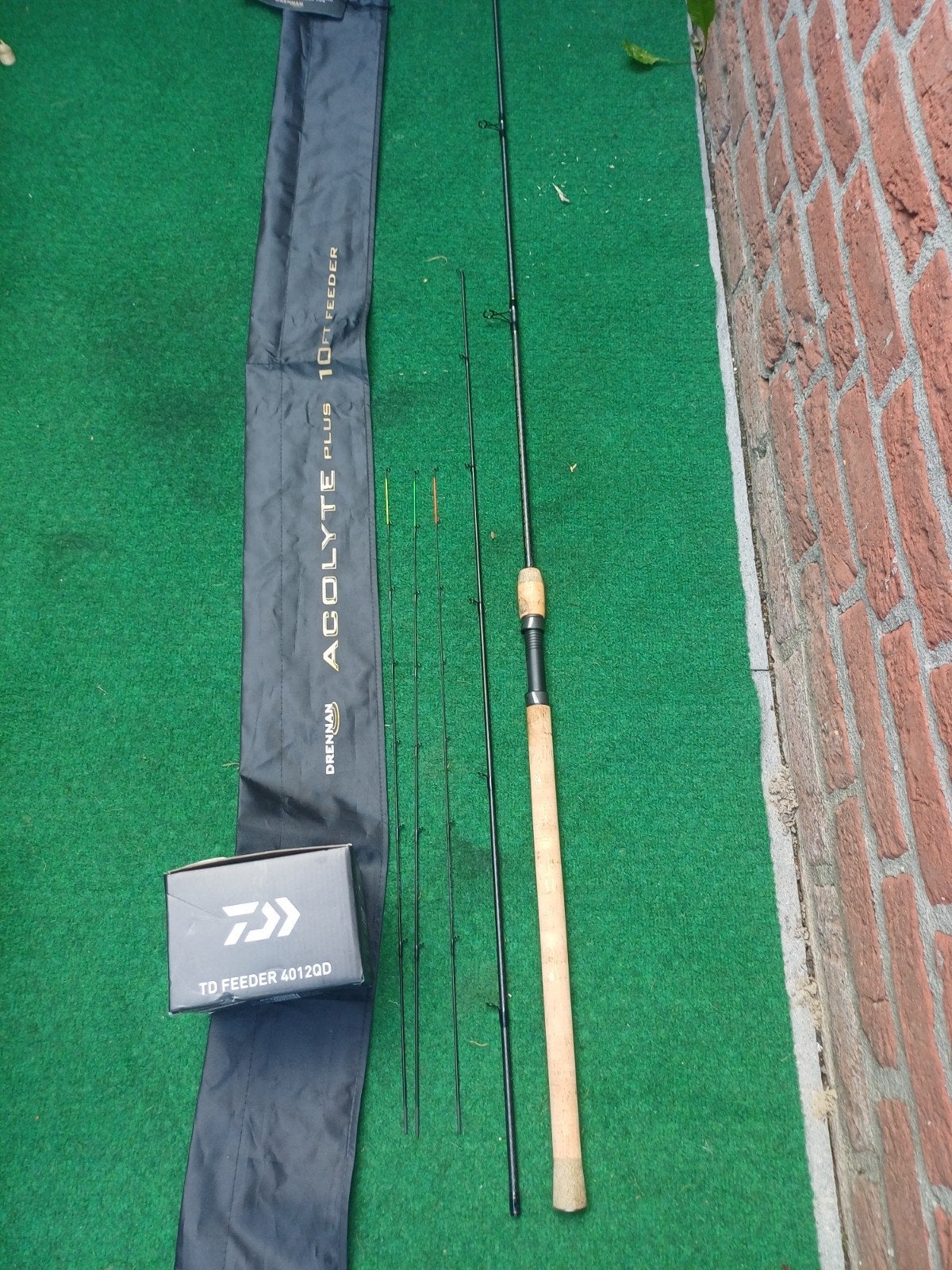 Drennan Acolyte Plus 10ft Feeder hengel met daiwa molen, Ophalen, Zo goed als nieuw, Complete set