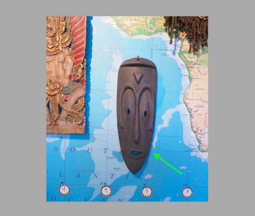 Masker Angriman, East-Sepik, Papua Nieuw-Guinea (200315-02), Ophalen of Verzenden