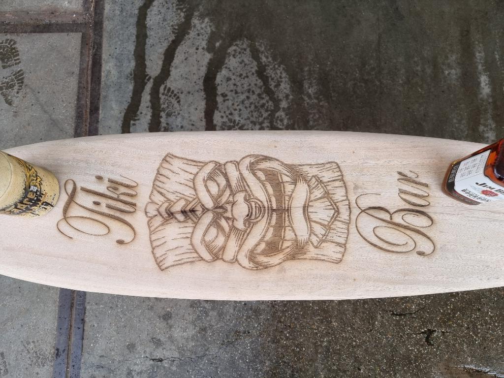 Surfplank Bar Tafel met Gravure - NIEUW Tiki Bar, Ophalen of Verzenden, -, -, -