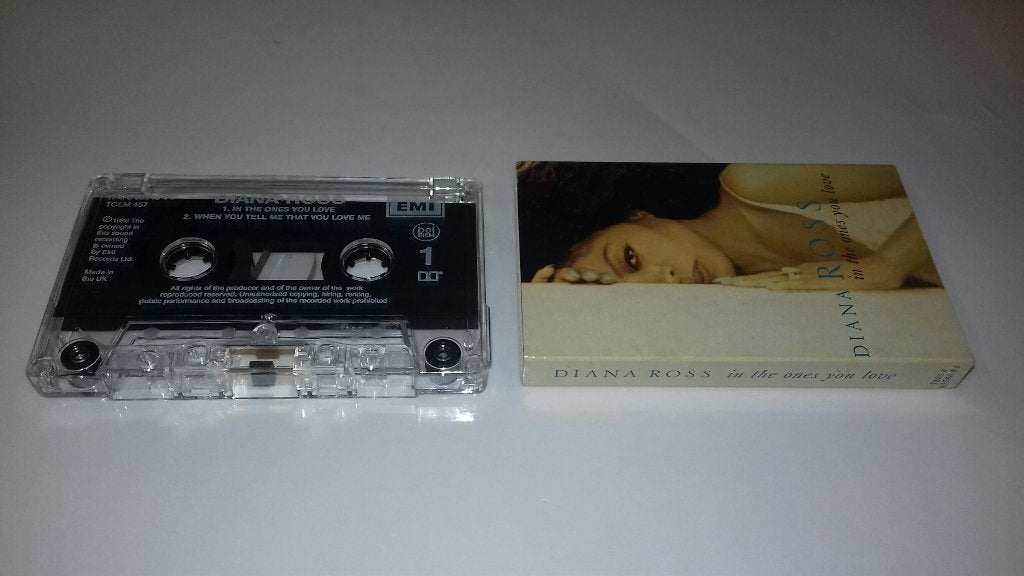 Diana Ross CASSETTE SINGLE In the ones you love - Engels, Cd's en Dvd's, Diana Ross, 1 bandje, Ophalen of Verzenden, Origineel