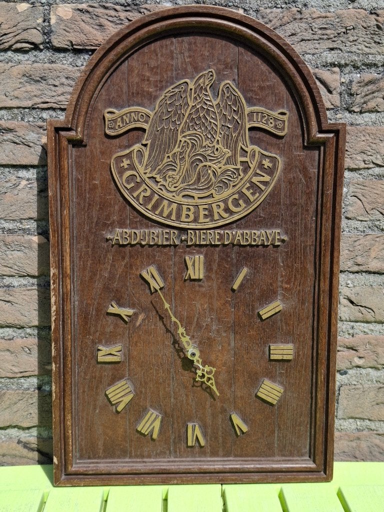 Reclamebord Grimbergen Belgisch Abdijbier, Ophalen of Verzenden, Nieuw, Reclamebord, Plaat of Schild, Overige merken