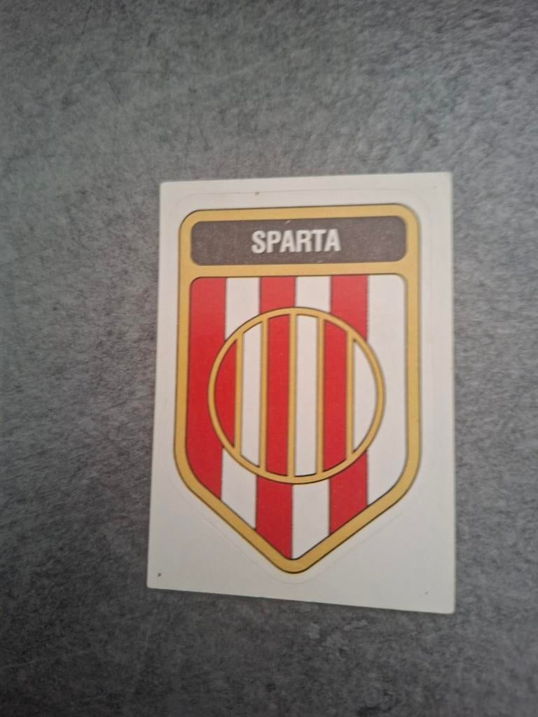 Panini sticker Voetbal 80. Embleem Sparta., Verzenden, Gebruikt, Sticker