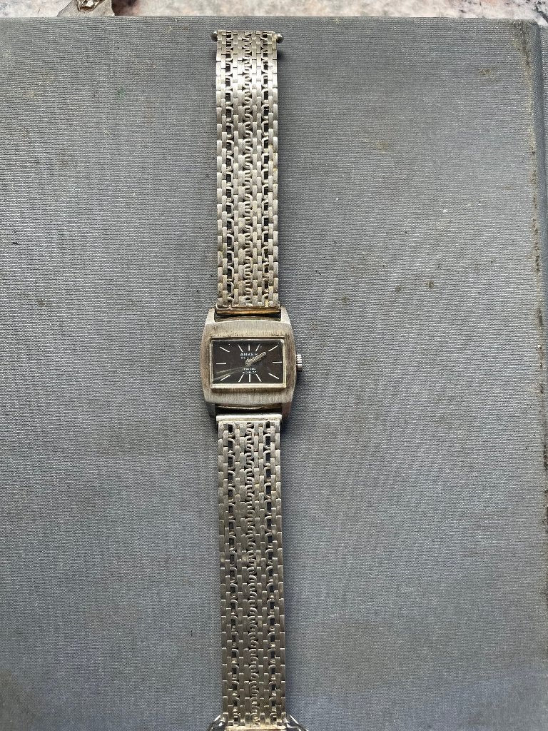 zilver polshorloge, Overige merken, Gebruikt, Polshorloge, Overige materialen