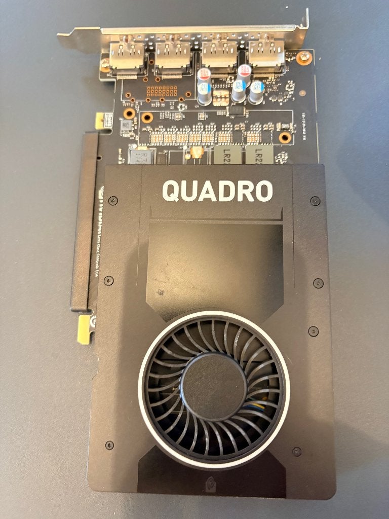 NVIDIA Quadro P2000 5GB – compact / geen extra voeding nodig, Computers en Software, PCI-Express 3, Gebruikt, DisplayPort, Ophalen of Verzenden
