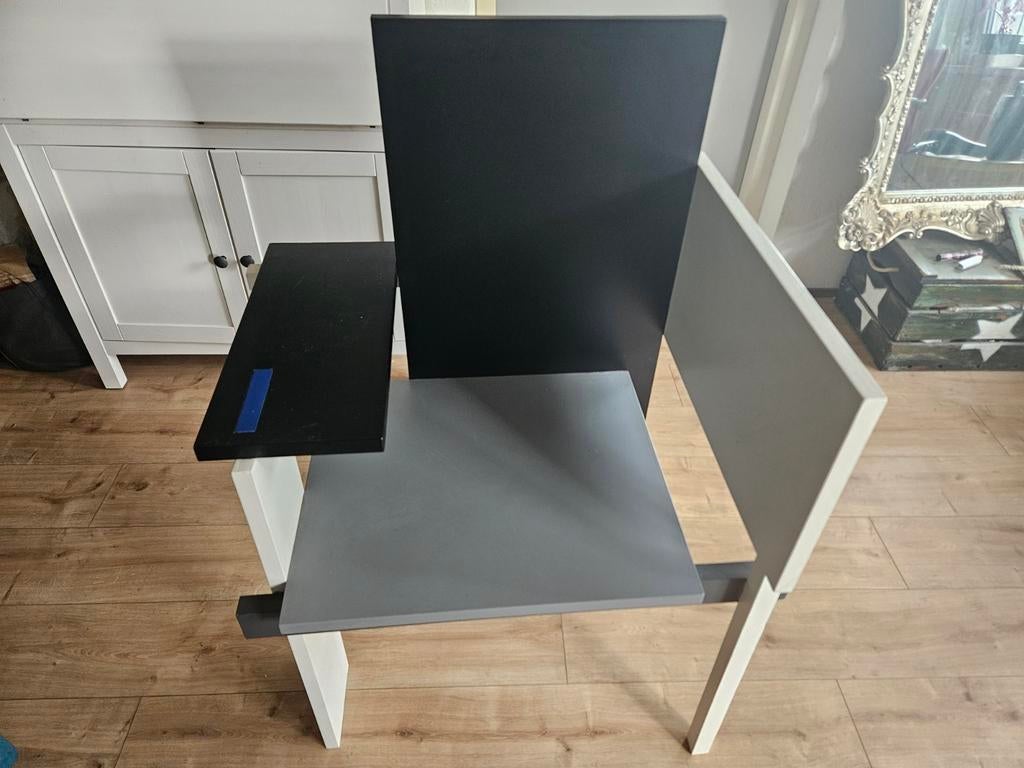 Prachtige replica van een Rietveld stoel, Ophalen, Overige kleuren, Rietveld, De Stijl, Modern Design, Zo goed als nieuw