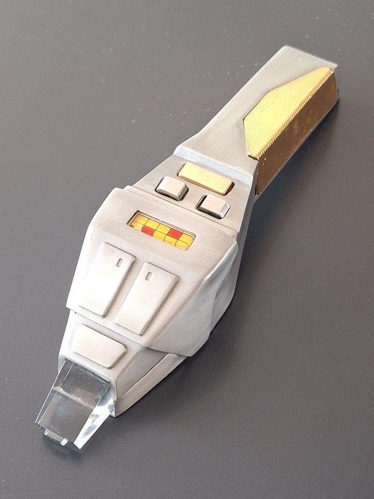 Star Trek laser-pistool Cardassion disruptor collectors item, Verzamelen, Ophalen of Verzenden, Gebruikt, Replica