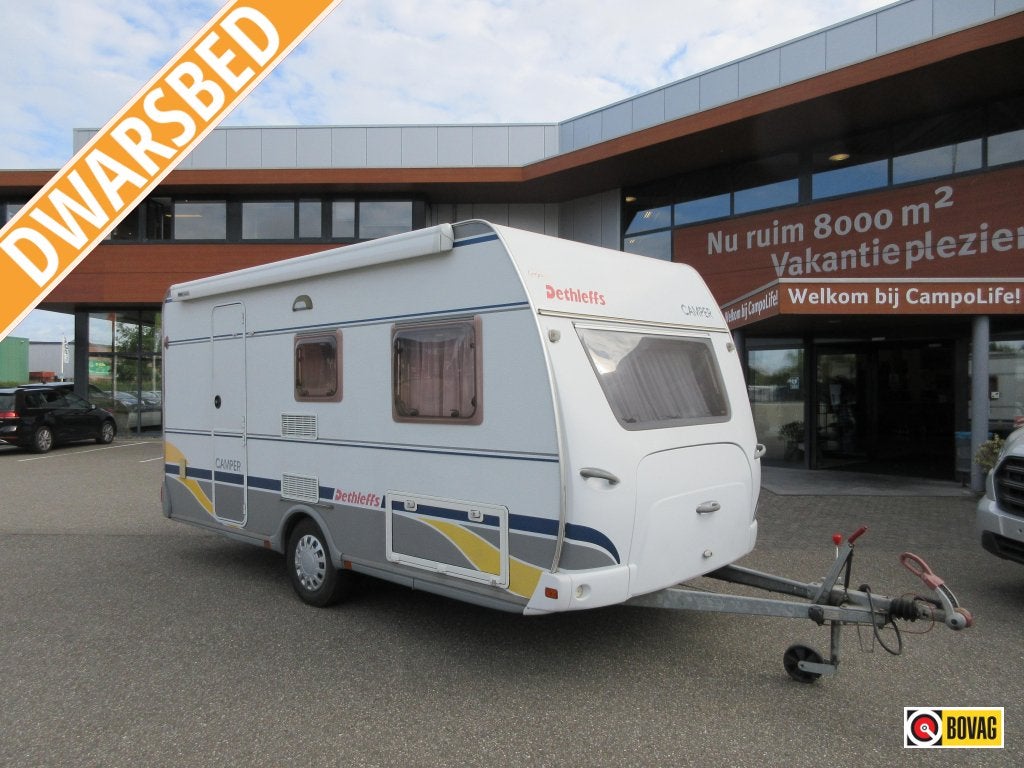 Dethleffs Camper 440 DB CASSETTELUIFEL DWARSBED, Schokbreker, Treinzit, Dethleffs, Tot en met 4