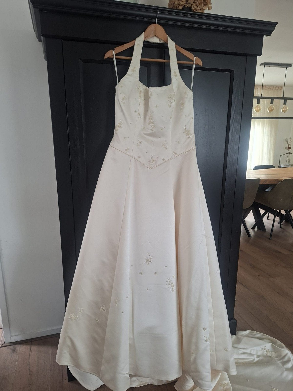 trouwjurk dames, Ophalen of Verzenden, Zo goed als nieuw, Beige, Trouwjurk
