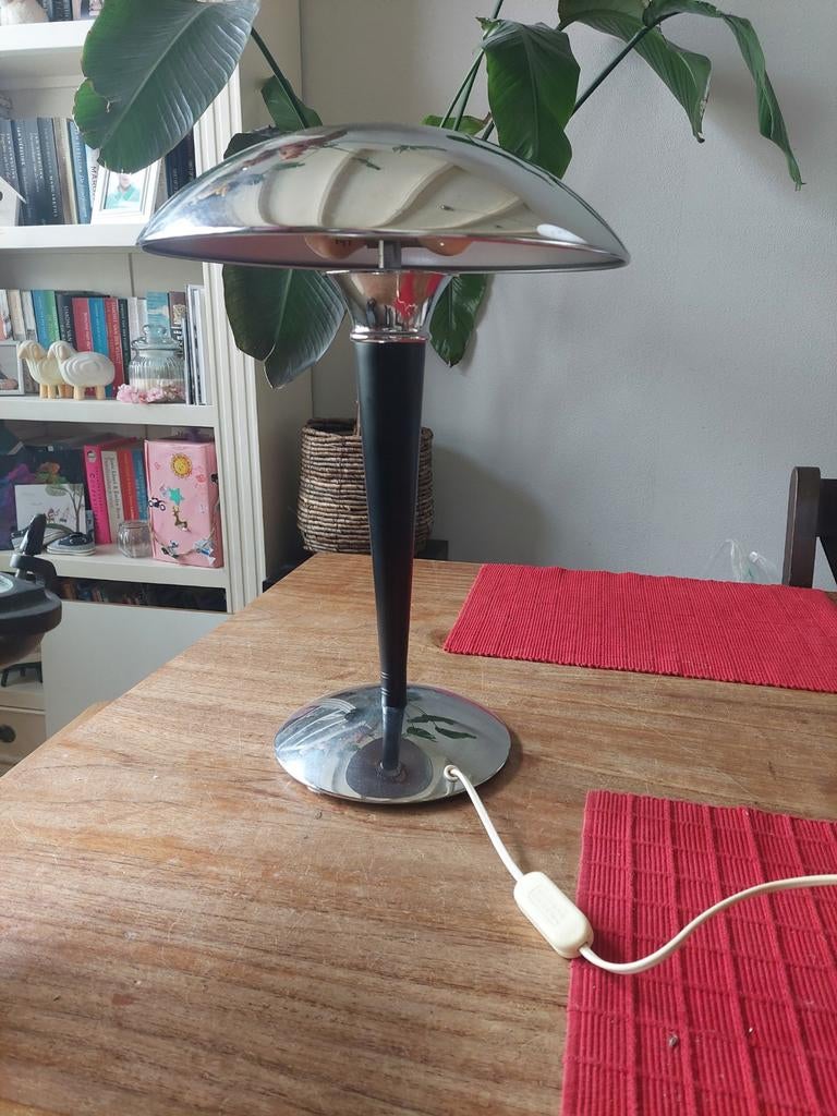 Vintage mushroom lamp Dakapo chroom art deco bauhaus, Antiek en Kunst, Antiek | Lampen, Ophalen of Verzenden