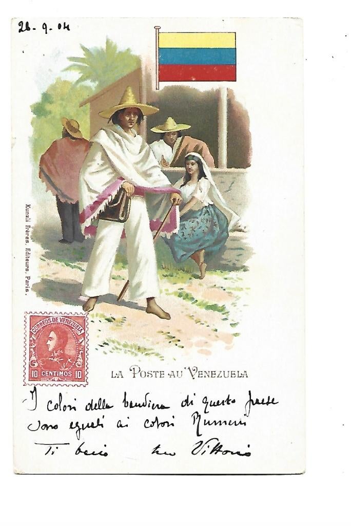 La Poste au Venezuela, Verzamelen, Verzenden, Voor 1920, Gelopen, Overige thema's