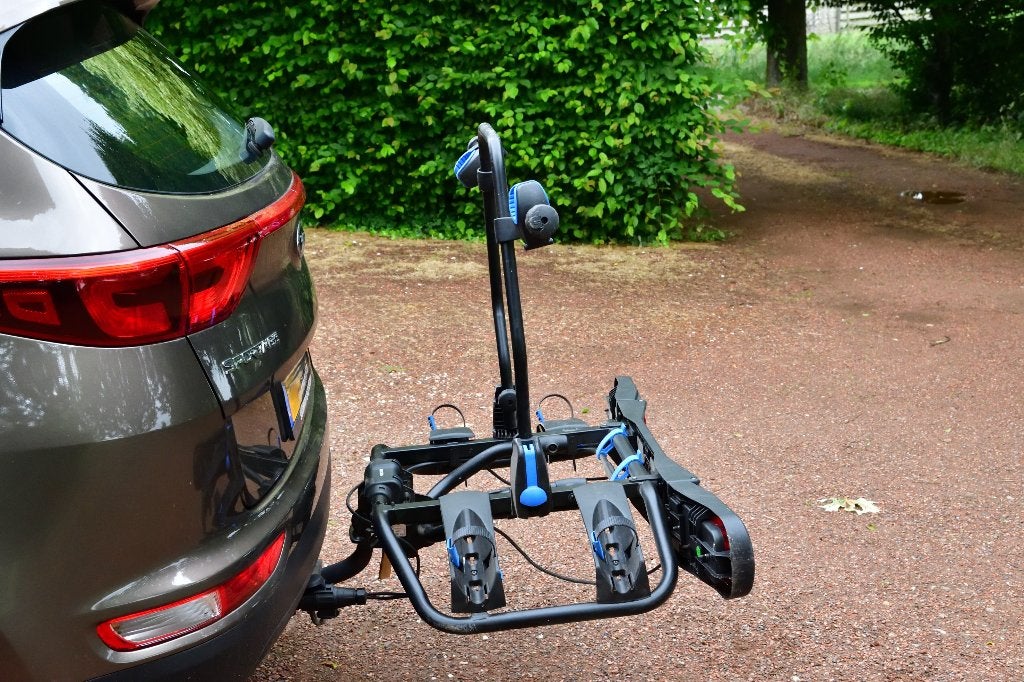 Fietsdrager Hapro Atlas blue 2 fietsen 7-polige stekker, Auto diversen, Ophalen, 2 fietsen, Gebruikt, Trekhaakdrager