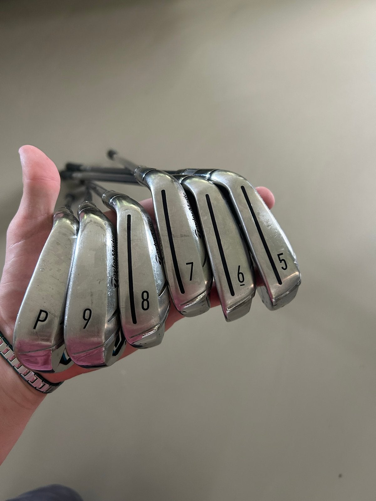 TaylorMade SIM Max IJZERS (5-PW) - Fujikura N.TUS 5-A shafts, Sport en Fitness, Golf, Overige merken, Set, Gebruikt, .