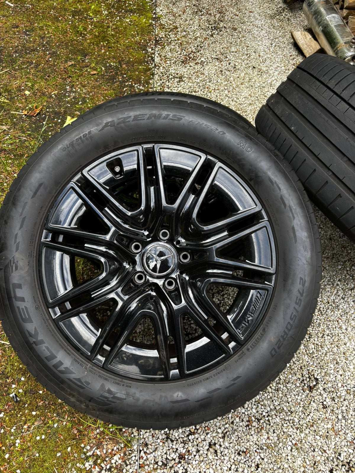 Mercedes G klasse originele AMG velgen en banden, Ophalen, 18 inch, Winterbanden, Banden en Velgen