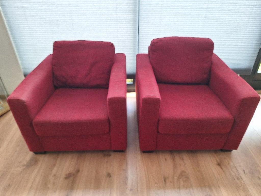 stoelen, Huis en Inrichting, Stoelen, Ophalen, Gebruikt, Twee, Stof