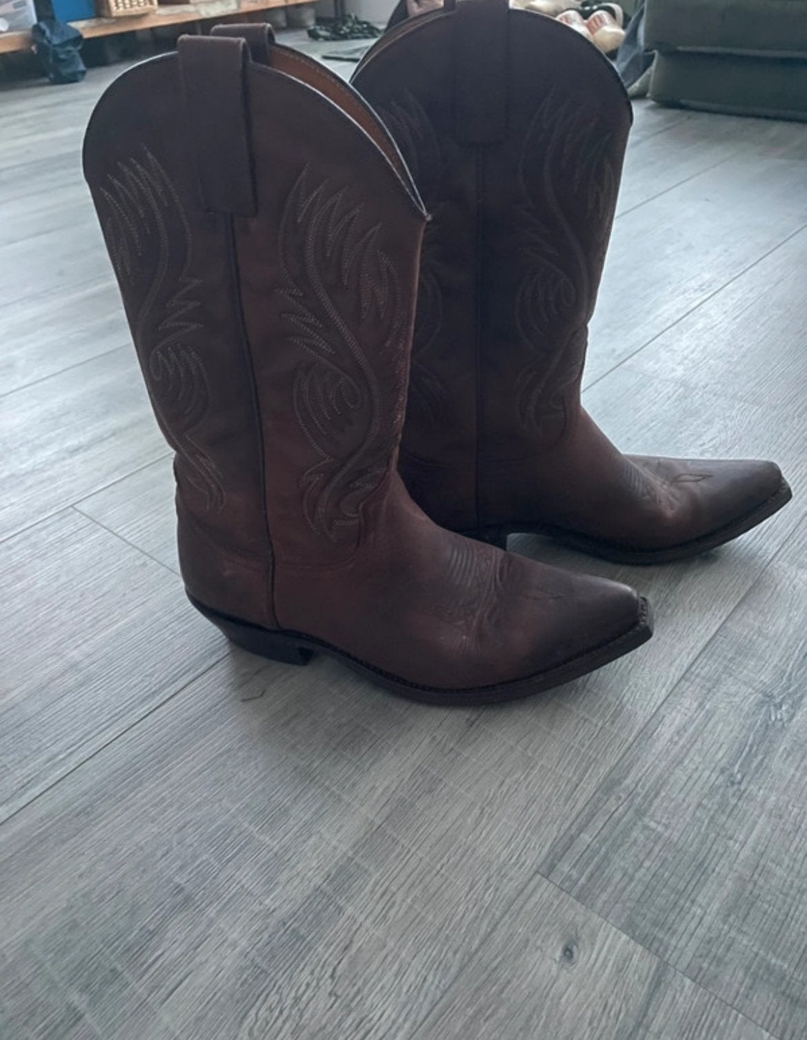 Cowboylaarzen, Hoge laarzen, Bruin, Ophalen of Verzenden, Zo goed als nieuw
