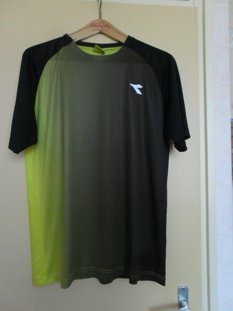 z.g.a.n. diadora heren shirt. Maat XL, Kleding | Heren, Sportkleding, Zwart, Maat 56/58 (XL), Ophalen of Verzenden, Zo goed als nieuw
