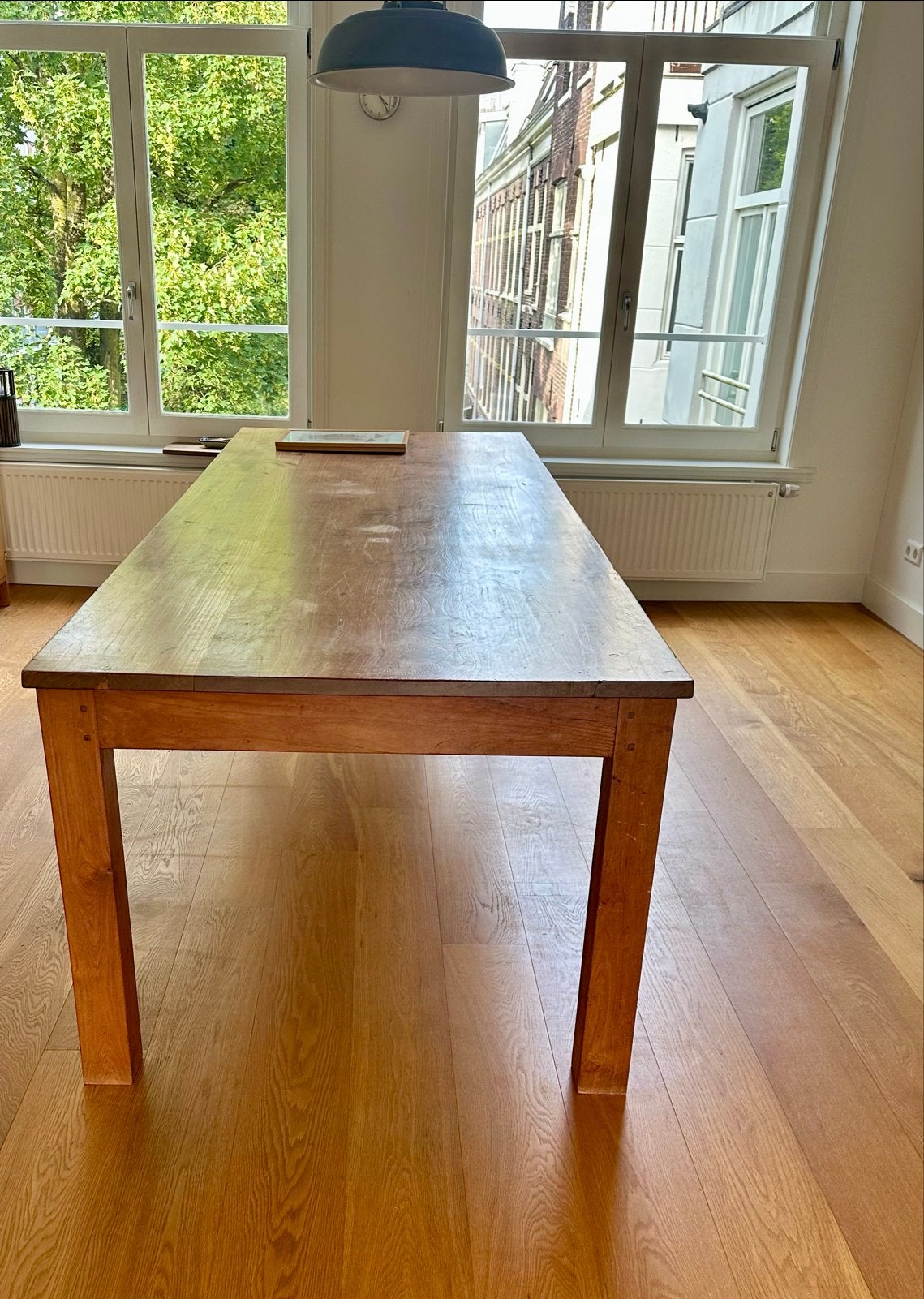 Mooie grote eettafel 280 x 100 cm, Huis en Inrichting, Tafels | Eettafels, Ophalen, 200 cm of meer, 50 tot 100 cm, Zo goed als nieuw
