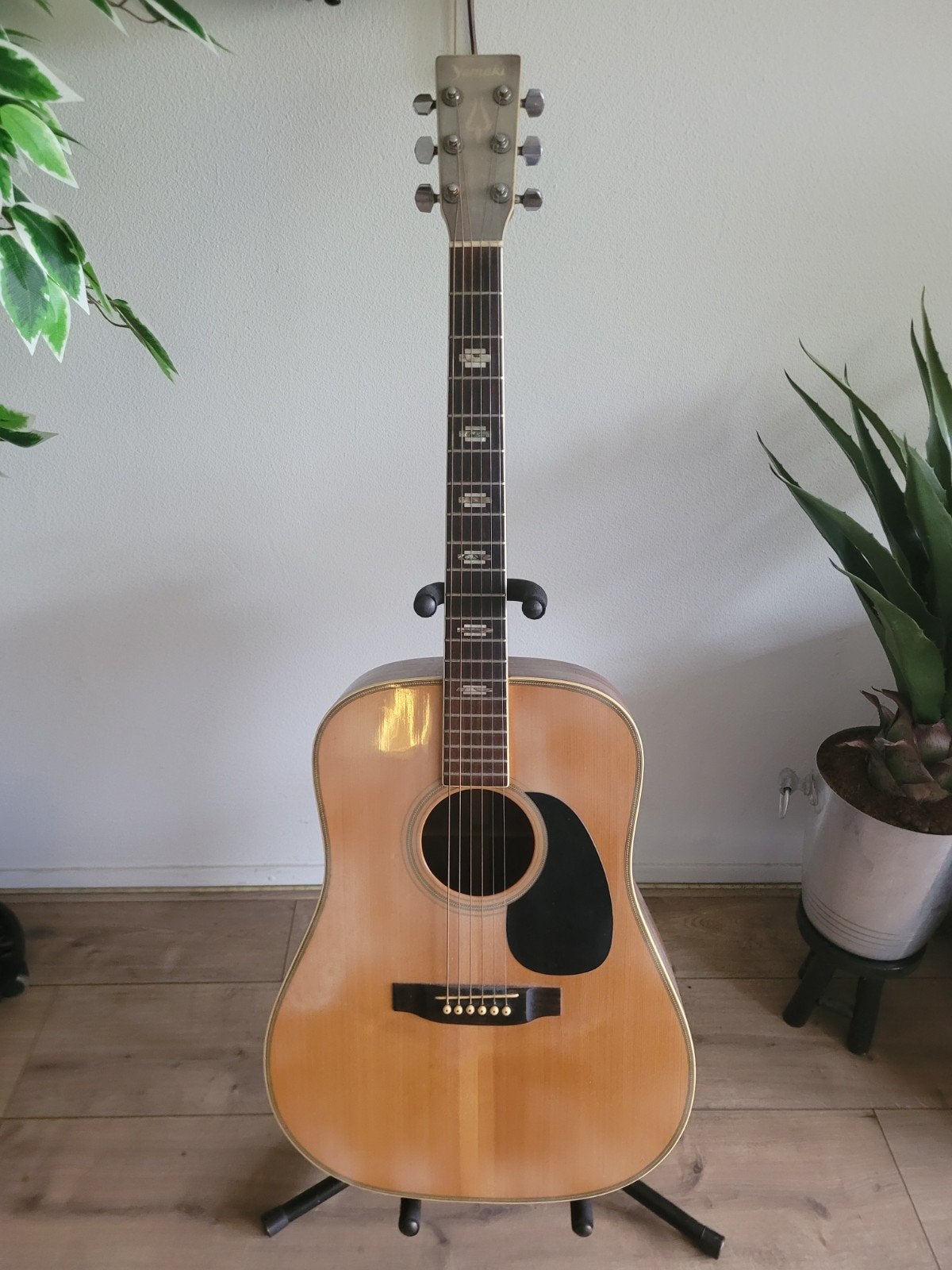 Yamaki dreadnought gitaar., Ophalen of Verzenden, Gebruikt, Western- of Steelstringgitaar, Met koffer