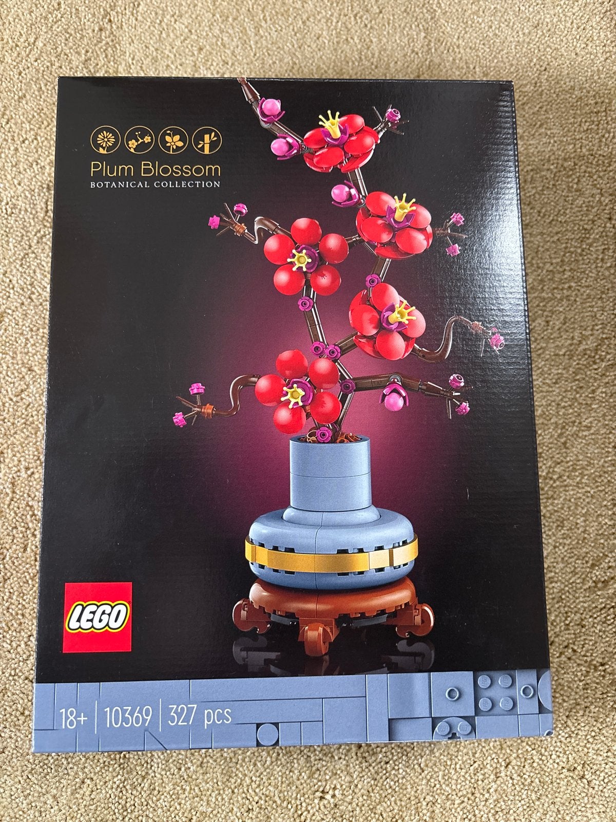 LEGO 10369 Botanische Collectie - Pruimenbloesem, Overige thema's, Lego, Ophalen of Verzenden, Zo goed als nieuw