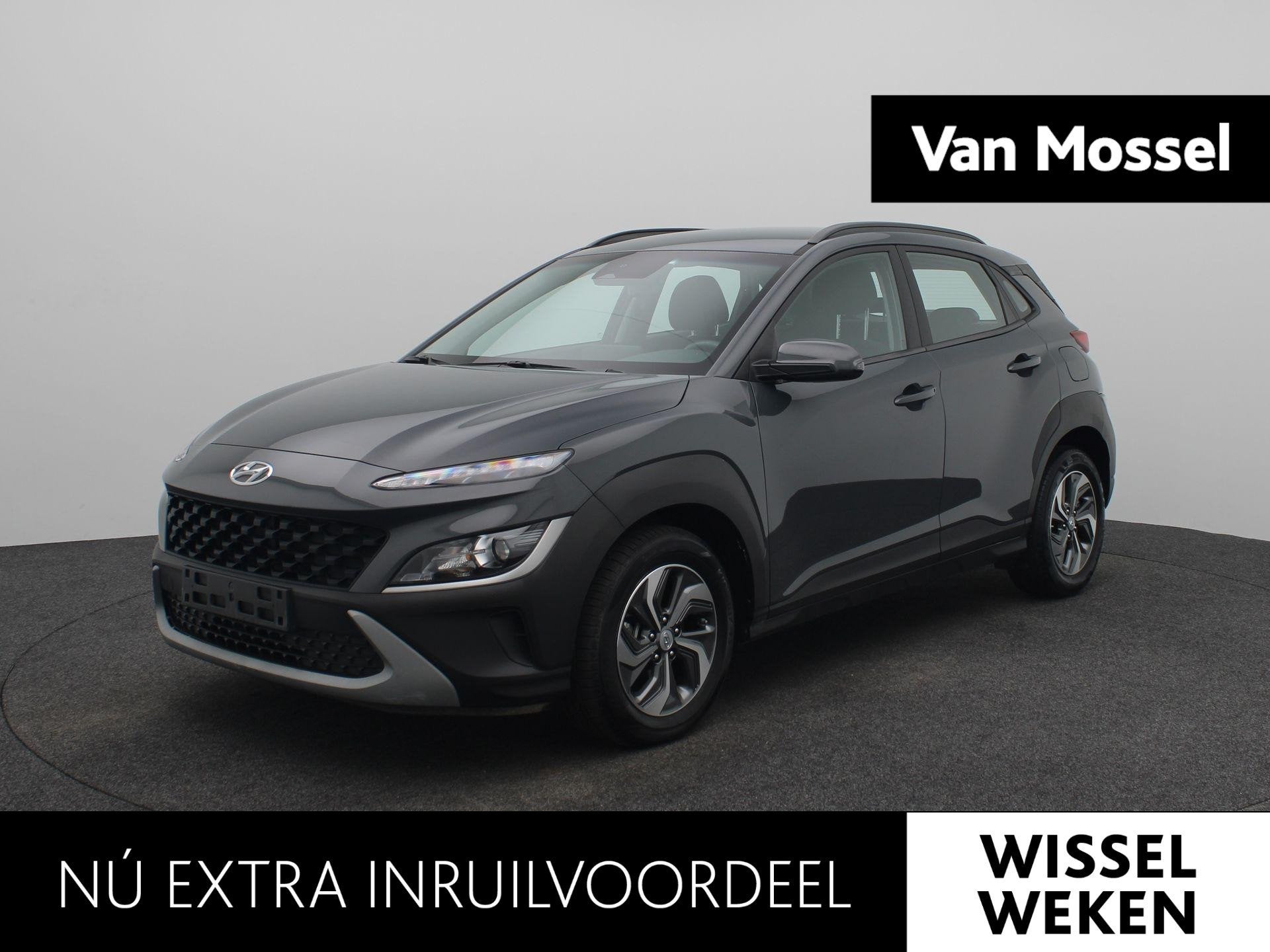 Hyundai Kona 1.6 GDI HEV Comfort Smart Automaat | Navigatie, Auto's, Stof, Euro 6, Wit, SUV of Terreinwagen