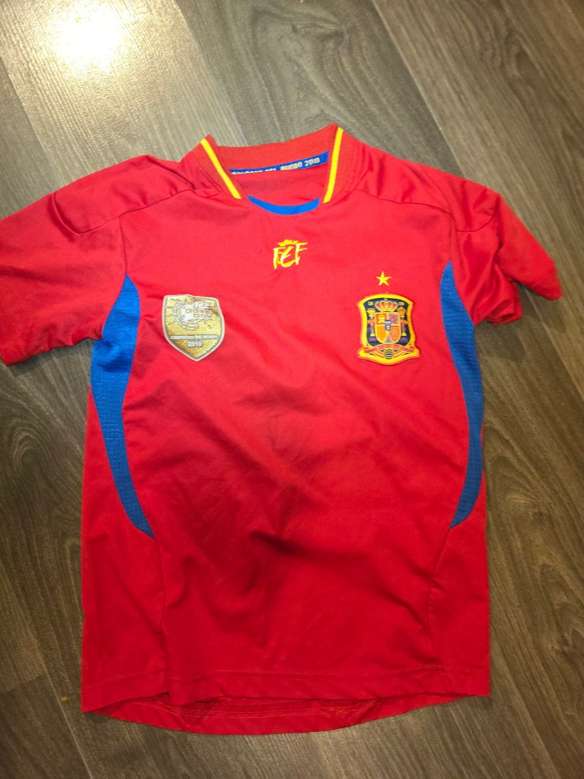 Spanje voetbalshirt WK 2010 (kindermaat 176), Maat XS of kleiner, Ophalen of Verzenden, Zo goed als nieuw, Shirt