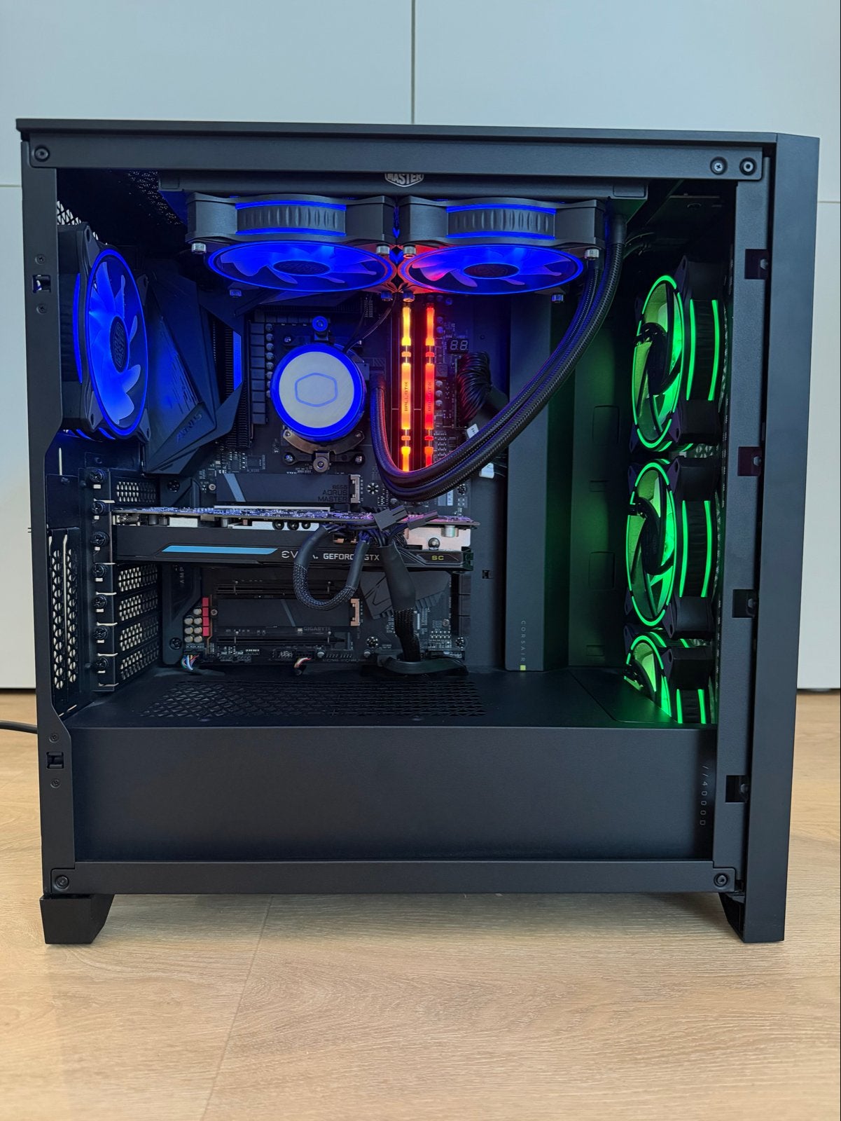 Krachtige watergekoelde Game PC (5800X/B550/16GB/GTX970/1TB), Computers en Software, Ophalen, Zo goed als nieuw, Gaming, SSD