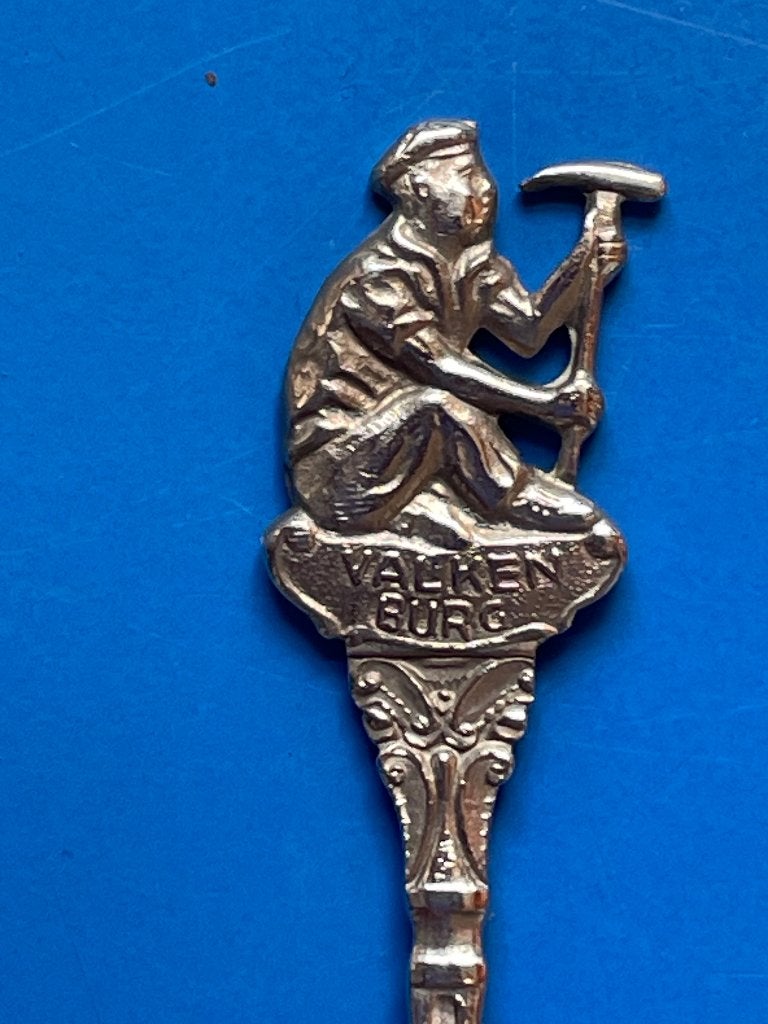 verzilverd theelepeltje Valkenburg J.S.Zn + 'n mooi verhaal, Ophalen of Verzenden