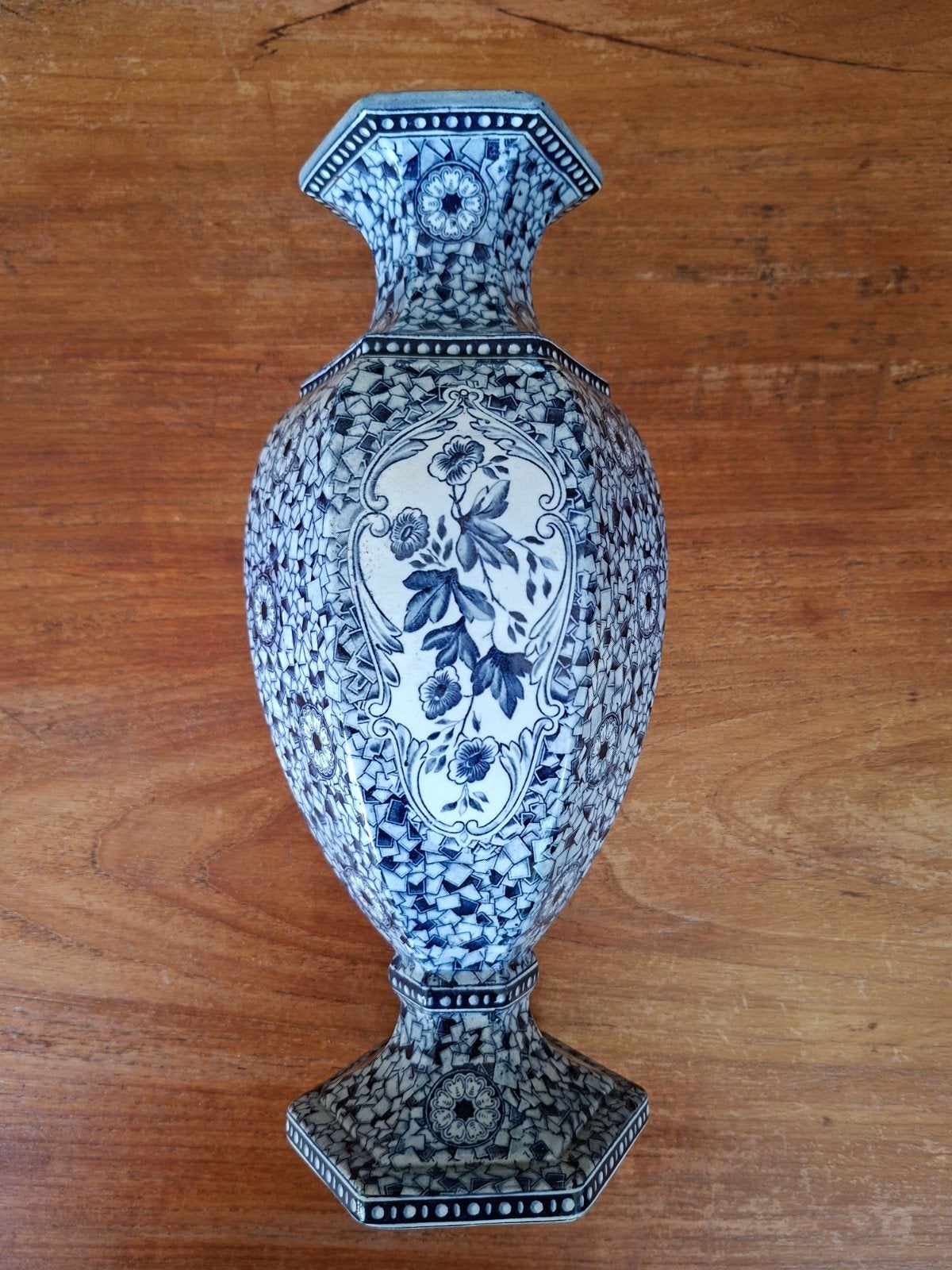 Antieke Petrus Regout vaas Maastricht ca. 1900-1910 - 32 cm, Ophalen
