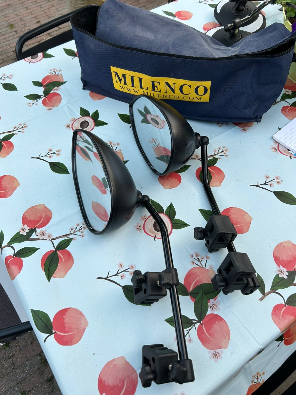 Milenco universele opzetspiegels, Ophalen of Verzenden, Gebruikt