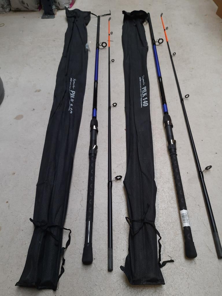 2x Saenger Skymaster pilk hengel 2.40m 140gram