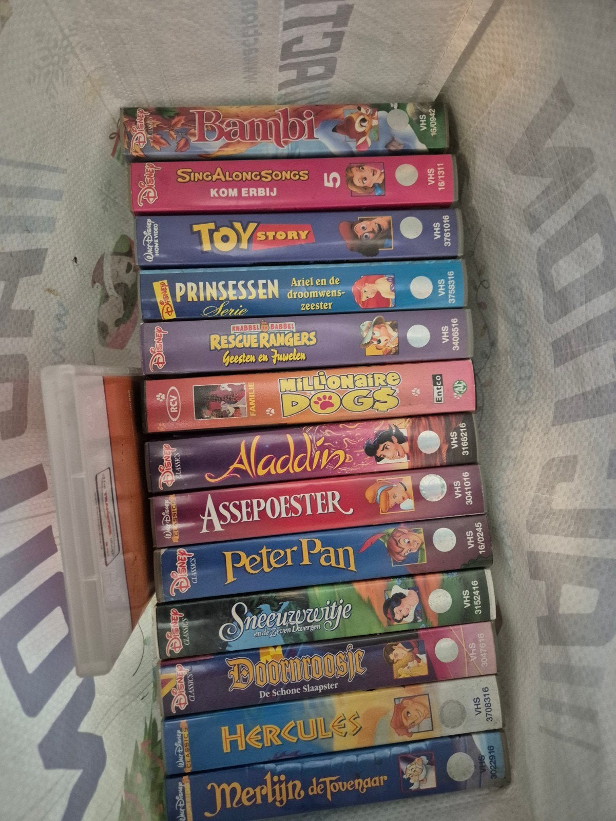 Grote collectie VHS-banden, Disney, kinderfilms en meer, Gebruikt, Alle leeftijden, Kinderfilm, VHS