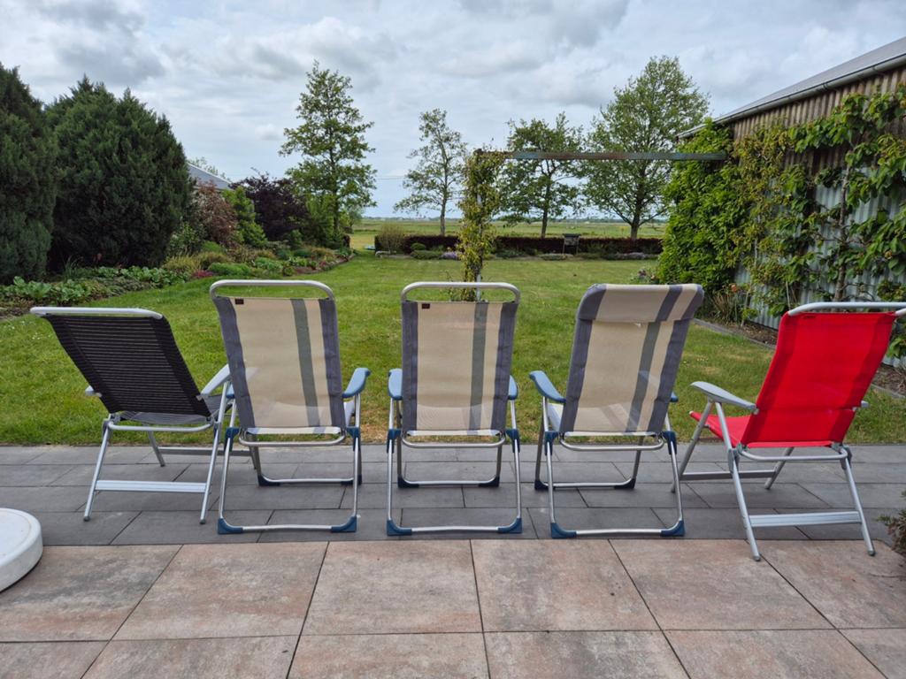 3 Crespo campingstoelen - verstelbaar en inklapbaar, Tuin en Terras, Tuinstoelen, Gebruikt, Aluminium, Inklapbaar, Verstelbaar
