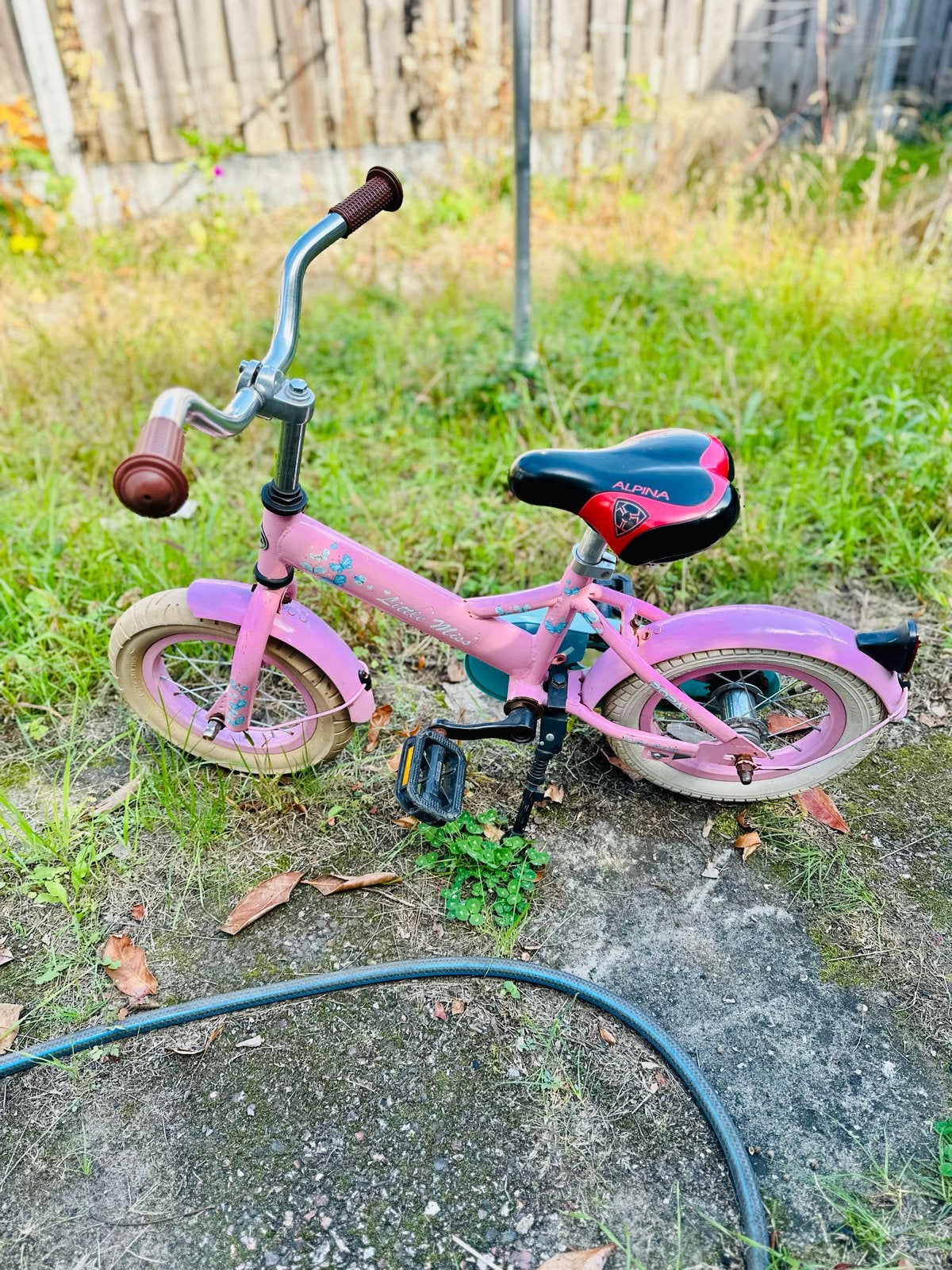 Roze Popal kinderfiets 12 inch met terugtraprem, Ophalen, Gebruikt, Terugtraprem, Minder dan 16 inch