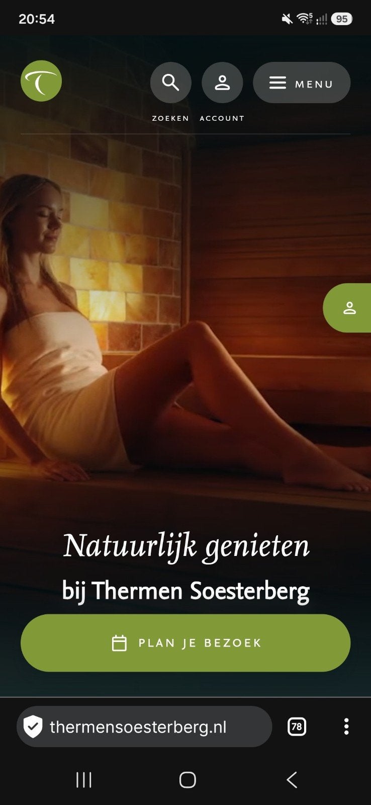 4 Thermen Soesterberg dag-entrees, prijs per stuk, Eén persoon