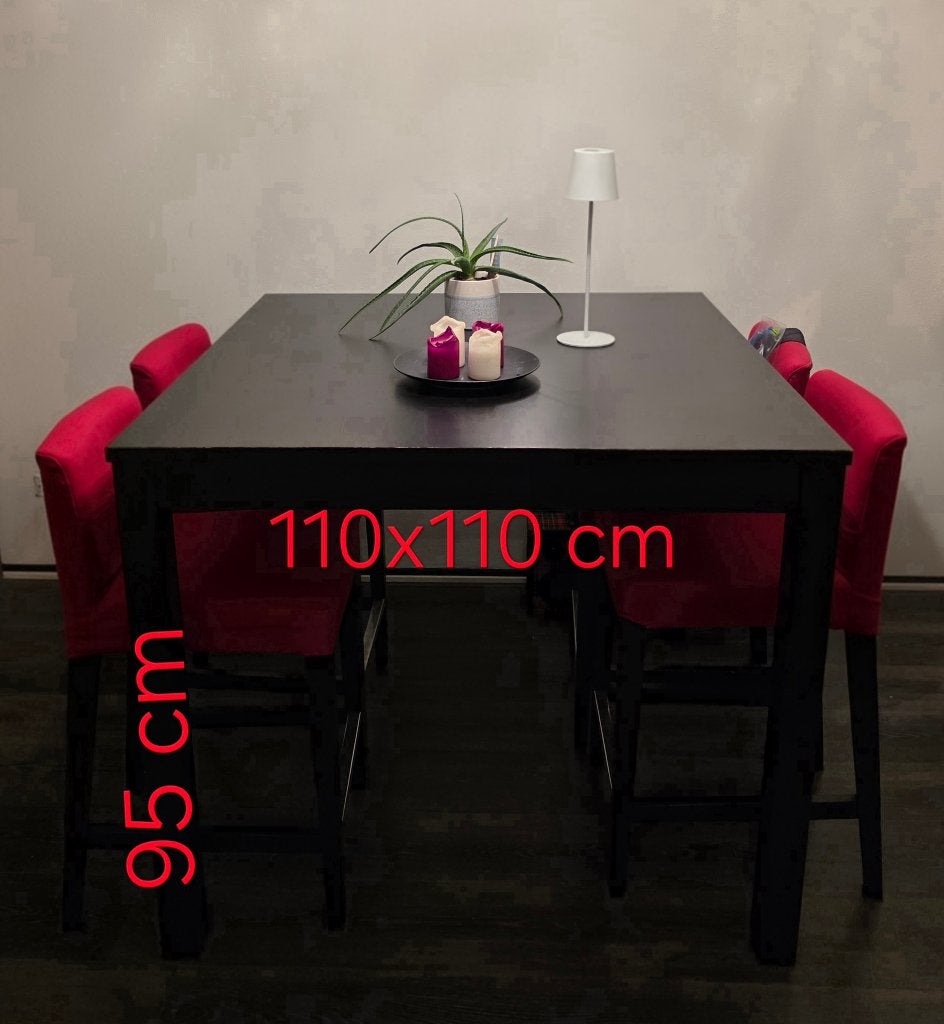 Bartafel met krukken, Ophalen, Gebruikt