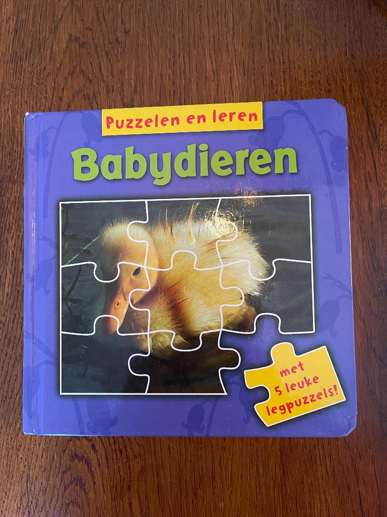 "Babydieren" met '5 Puzzels', Kinderen en Baby's, Speelgoed | Kinderpuzzels, Ophalen of Verzenden, Meer dan 50 stukjes, Zo goed als nieuw