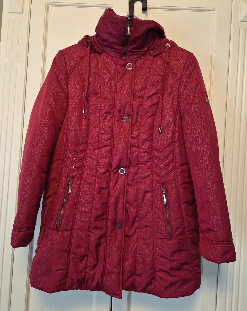 Als nieuw! Barbara Lebek winterjas, fuchsia roze, maat 40, Kleding | Dames, Jassen | Winter, Maat 42/44 (L), Ophalen of Verzenden