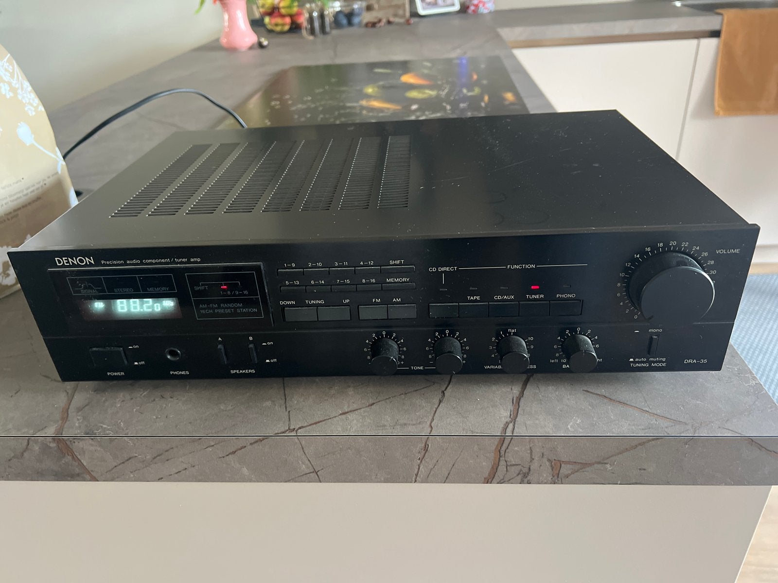 Denon DRA-35 Receiver - Vintage Audio Versterker, Ophalen, Gebruikt, Denon, Minder dan 60 watt