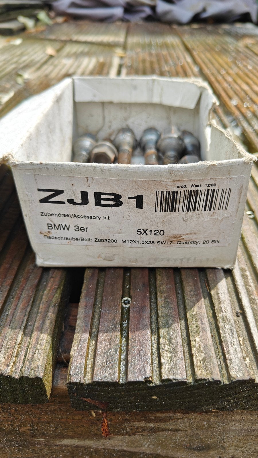Wielbouten BMW 3 Serie M12x1,5x28  Set, Auto-onderdelen, Ophalen of Verzenden, Gebruikt, BMW