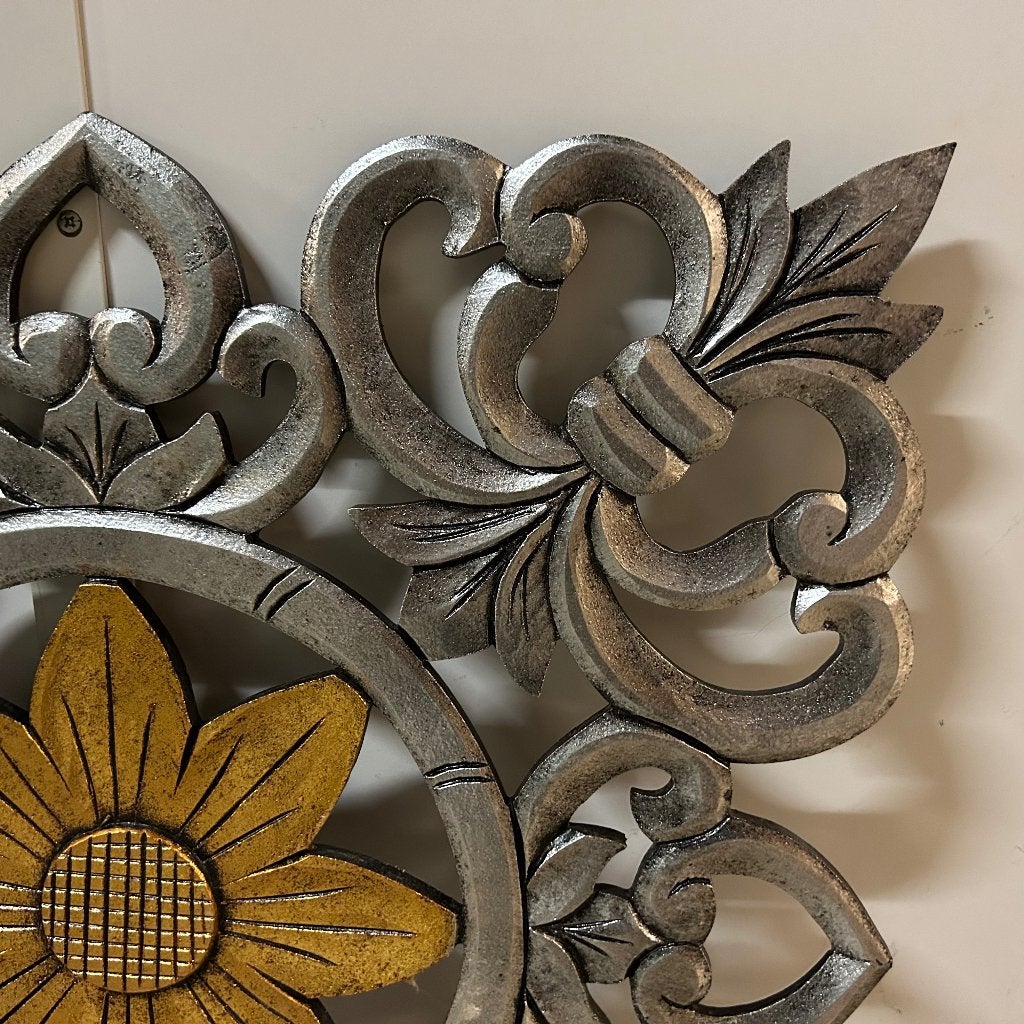 wandpaneel hout 60 x 60 cm - handgemaakt - Gratis bezorgd, TTM Wonen, Meubels – (Perzische) Tapijten en Woonaccessoires, Zilver