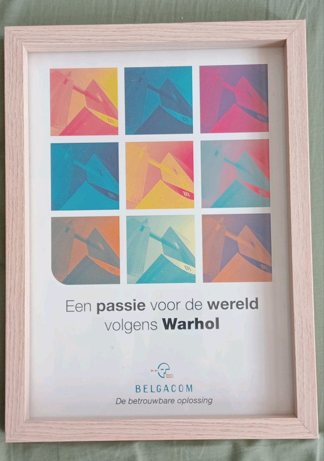 Andy Warhol print Belgacom reclame, Verzamelen, Ophalen of Verzenden, 1980 tot heden, Tijdschrift